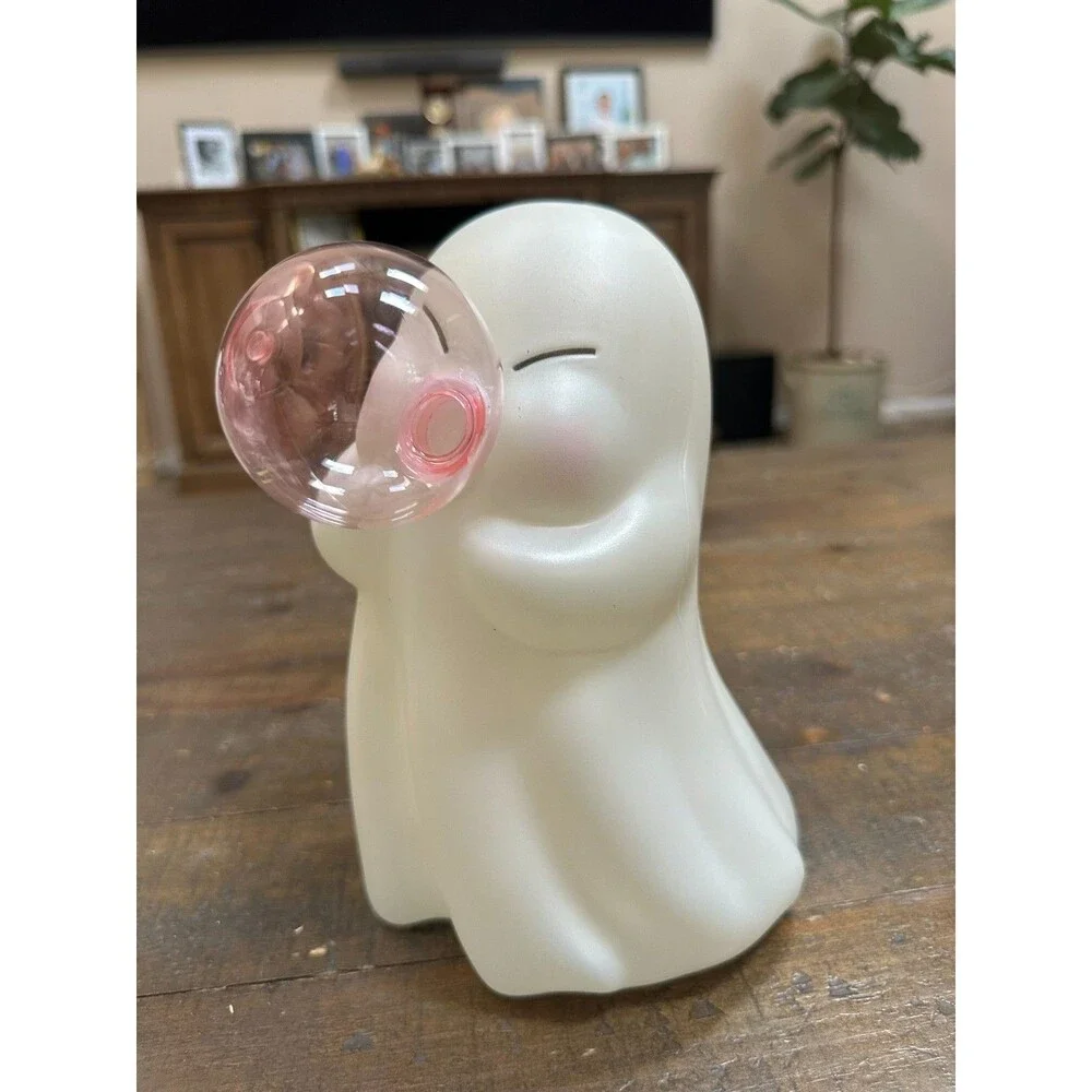 Viral DG Bubble Ghost Halloween Decor Pink Bubblegum Eyes Closed 8